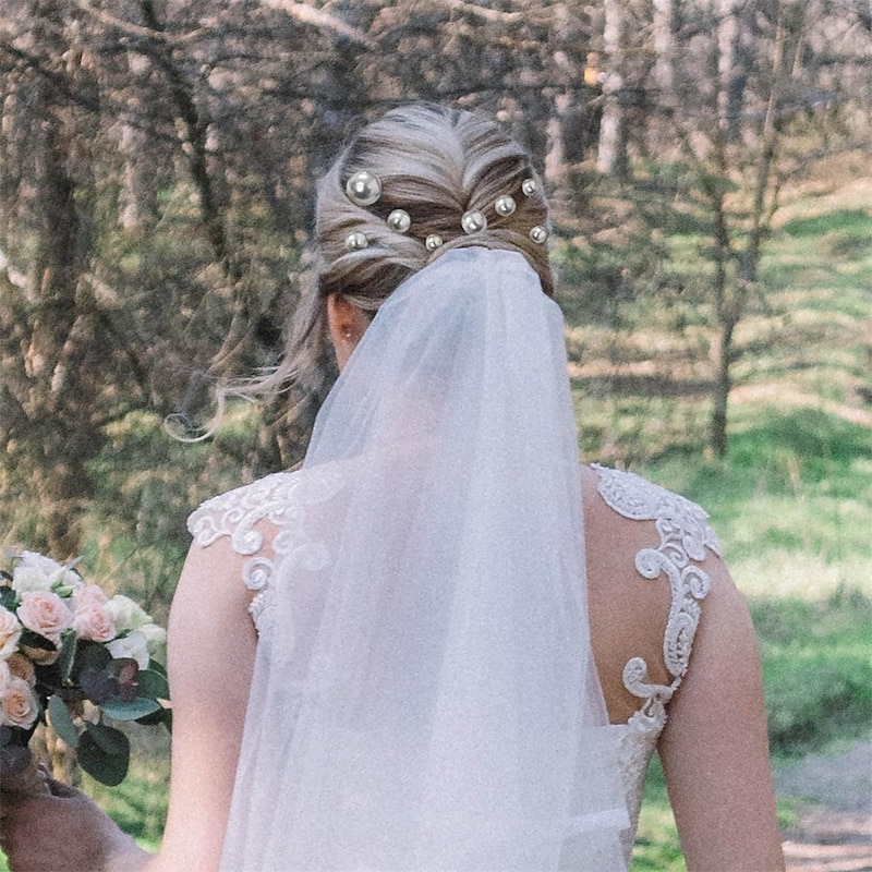 18 Pieces Wedding Pearl Hair Pins U Shape Barrette Wedding Vintage Pearl Rhinestone Hair Pins Accessorie For Brides Bridesmaid Women2