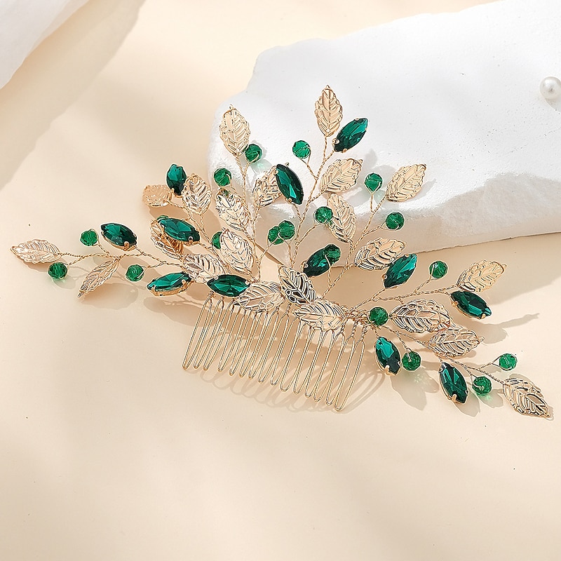Hair Combs Headpiece Rhinestone Alloy Wedding Cocktail Elegant Luxury With Rhinestone Splicing Headpiece Headwear3