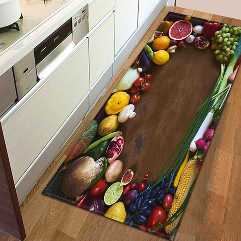 Vegetables Area Rug Kitchen Mat Non-Slip Oil Proof Floor Mat Livingroom Rug Indoor Outdoor Mat Bedroom Decor Bathroom Mat Entrance Rug Door Mat2