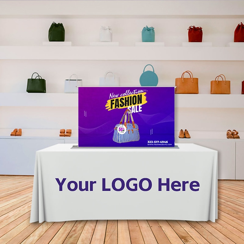 Personalized Tablecloth Custom Tablecloth 4/6/8-ft. Table Throw Design on Front