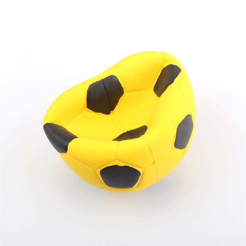 Latex Rubber Dog Toy Balls Chew Toy Puppy Teething Toys for Small Medium Dogs Squeaky Interactive Chew Sound Fetch Play4