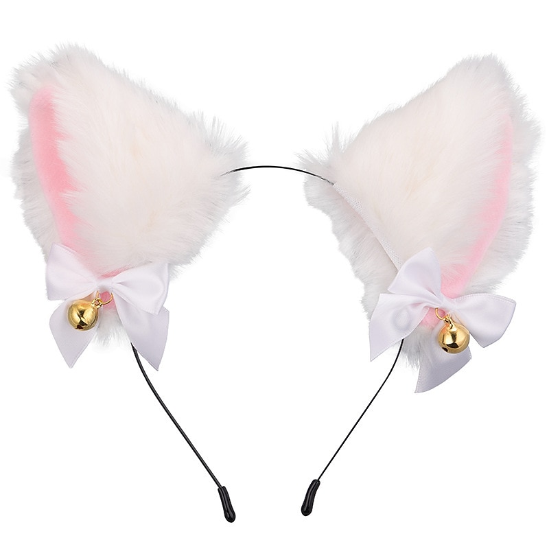 Cat's Ears (Steamed Cat-Ear Shaped Bread) Bell Hair Band Hair Accessories Japanese Cat Head Band Halloween Party Sexy Hair Band3