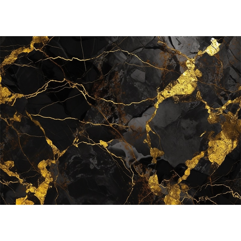 Cool Wallpapers Abstract Marble Wallpaper Wall Mural Black Glod Marble Sticker Peel and Stick Removable PVC/Vinyl Material Self Adhesive/Adhesive Required Wall Decor for Living Room Kitchen Bathroom3