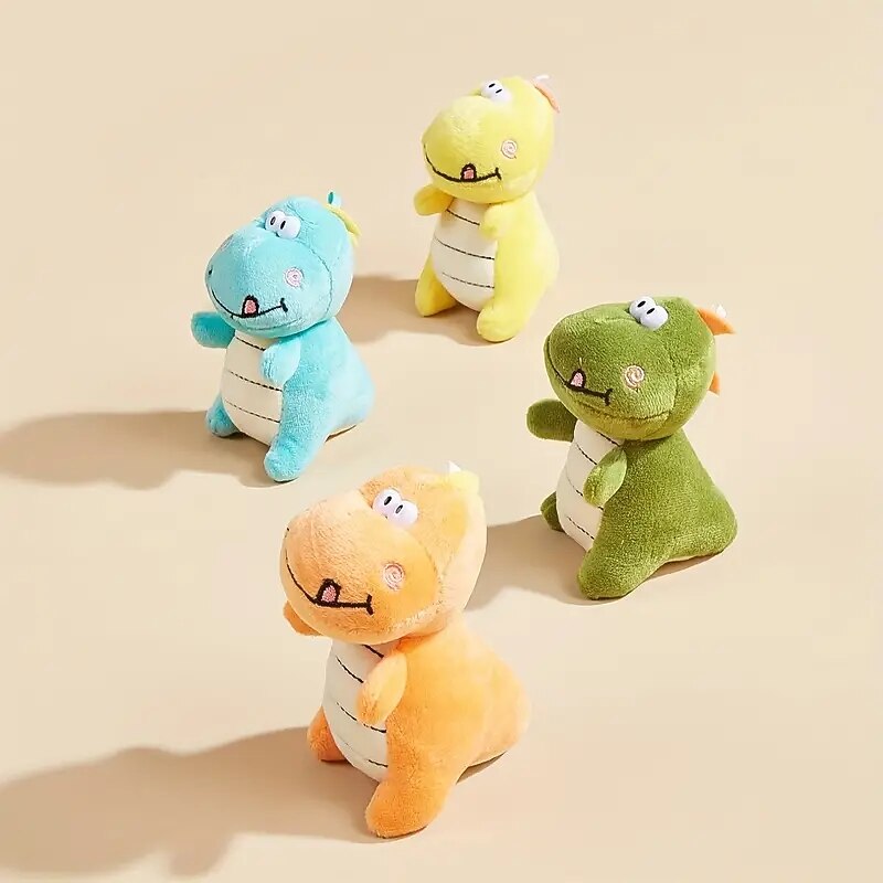 1pc Durable Dinosaur Plush Toy for Dogs - Helps with TeethGrinding and Interactive Play3