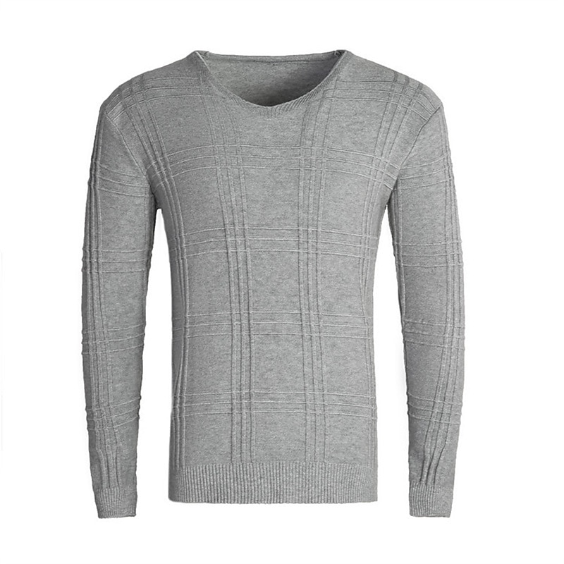 Men's Pullover Sweater Jumper Cable Knit Sweater Ribbed Knit Knitted Plain V Neck Keep Warm Casual Daily Wear Vacation Clothing Apparel Fall & Winter caramel Black M L XL4