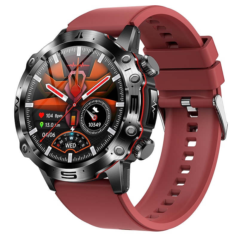 iMosi ET482 Smart Watch 1.43 inch Smartwatch Fitness Running Watch Bluetooth ECG+PPG Temperature Monitoring Pedometer Compatible with Android iOS Women Men Long Standby Hands-Free Calls Waterproof4