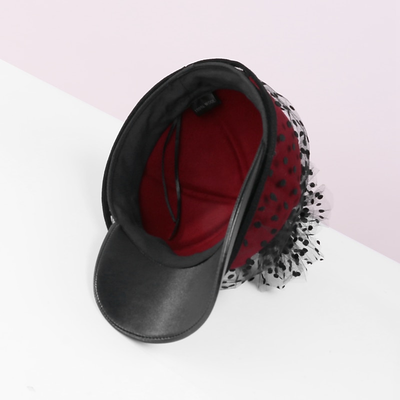 Hats Fiber Sun Hat Veil Hat Casual Holiday Simple Retro With Polka Dot Tulle Headpiece Headwear