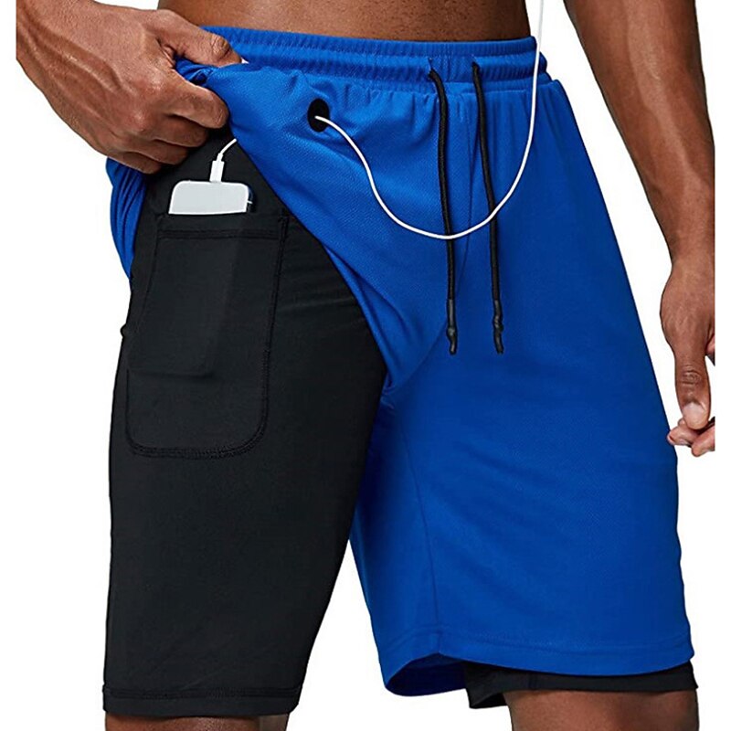 Men's Shorts Sunday Shorts Sports Going out Weekend Running Casual Drawstring Elastic Waist Plain Knee Length Gymnatics Activewear Black White Micro-elastic2