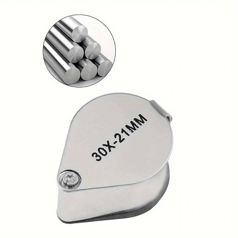 30x Jewelry Magnifying Glasses Pocket Folding Magnifier Mini Diamond Loupe Lens Triplet Eye Glass Tool Reading Magnifier3