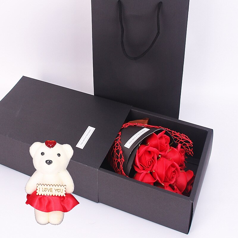 Women's Day Gifts  Valentine's Day 7 Rose Soap Bouquet Gift Box Carnation Qixi Valentine's Day Mother's Day Nurse's Day Gift Mother's Day Gifts for MoM3