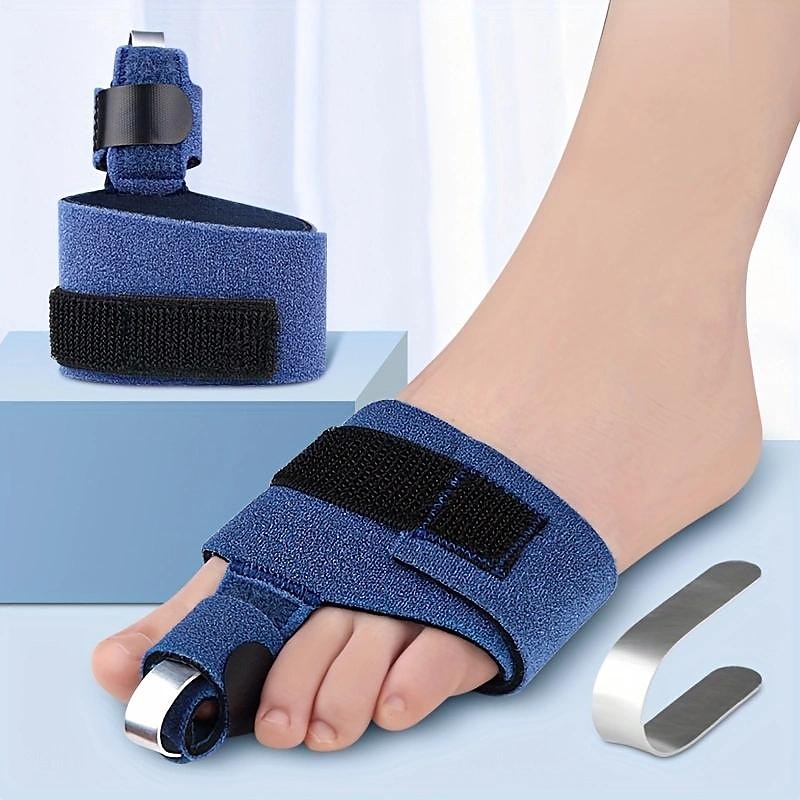 1pc Toe Fixing Strap, Adjustable Fixing Splint Single Toe Curved Bow Up Aluminum Plate Support Protective Gear Toe Sleeve