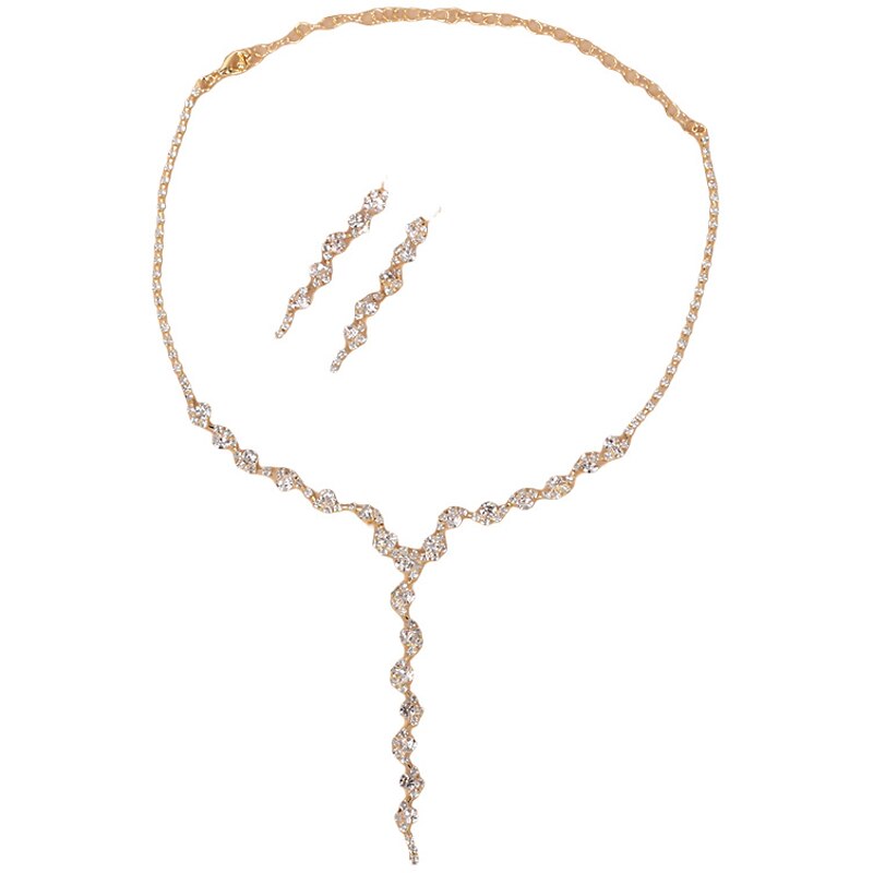 Jewelry Set Necklace Earrings Necklace Retro Vintage Roaring 20s 1920s Rhinestone Alloy For Flapper Girl Cosplay Carnival Women's Costume Jewelry Fashion Jewelry3