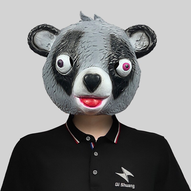 Carnival Funny Animal Series Five Head Masks Makeup Ball Cute Latex Headwear Halloween Party Performance Props 20