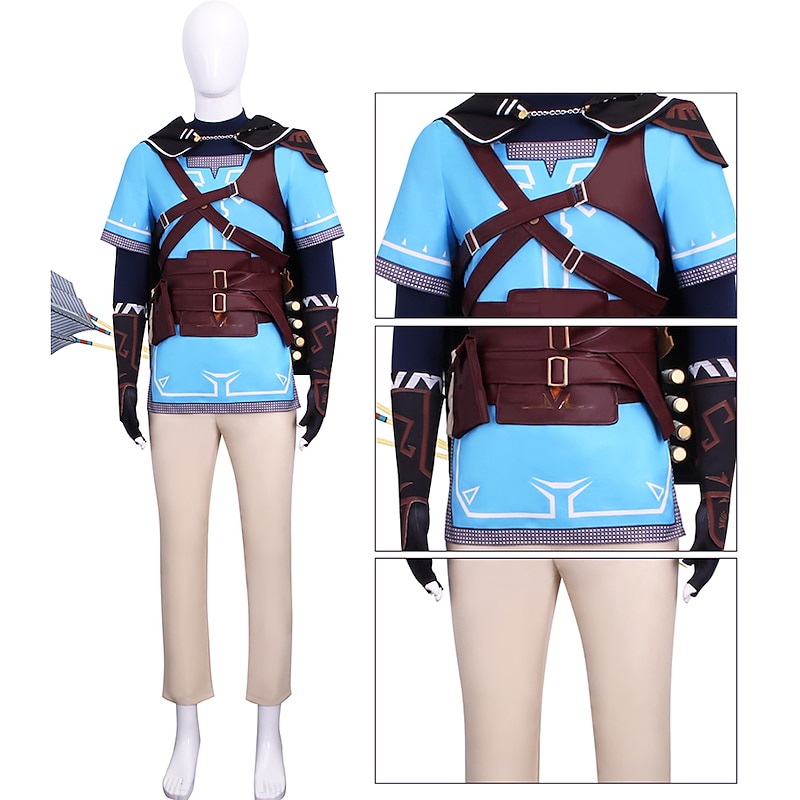 Link Anime Cosplay Costume Outfits Cosplay Suits Masquerade More Accessories Costume For Men's Women's Adults'3
