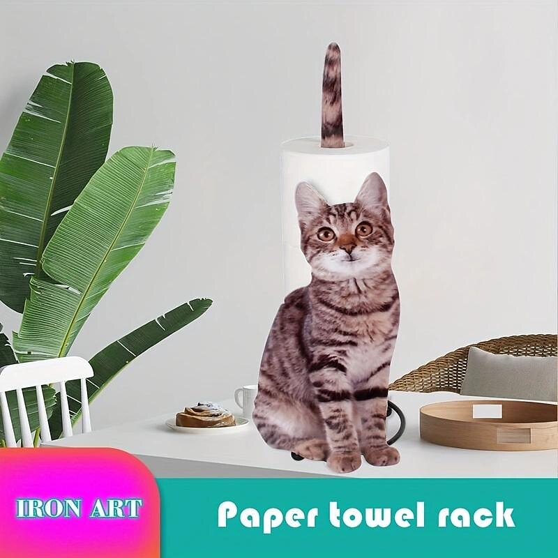 Cat-Shaped Napkin Holder - Metal Tissue Seat for Restaurants, Hotels, and Homes - Creative Table Storage and Fresh-Keeping Bag Rack2