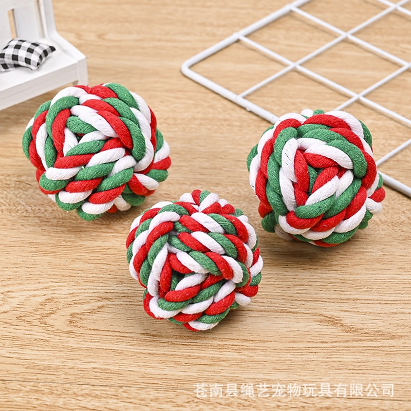 Ball Chew Toy Ball Launchers Interactive Toy Ropes with Pet Friendly Durable Pet Exercise Pet Training Teething Toy for Rodents Dog Rabbits Cat Birds Indoor Outdoor Pet Play3