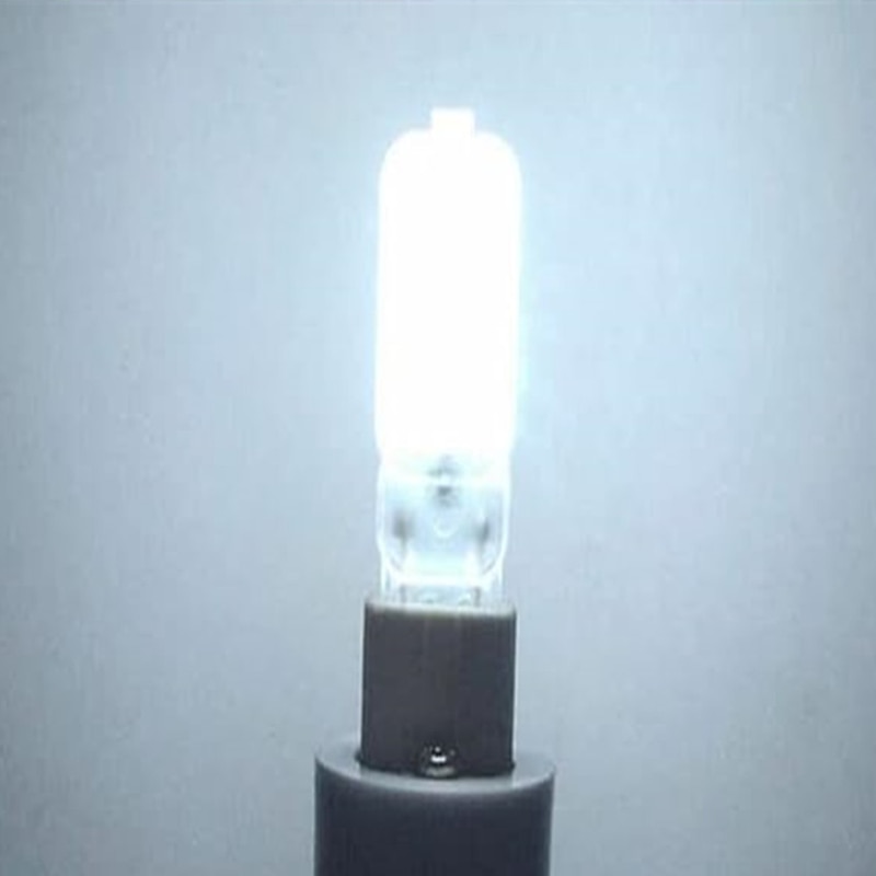 G9 LED Bulb 3000K Warm White/6000K White Light3/5W 30W/50W Halogen Equivalent G9 Bipin Base 360  Beam Corner Bulb for Home Lighting Clear Cover (5Pack)3