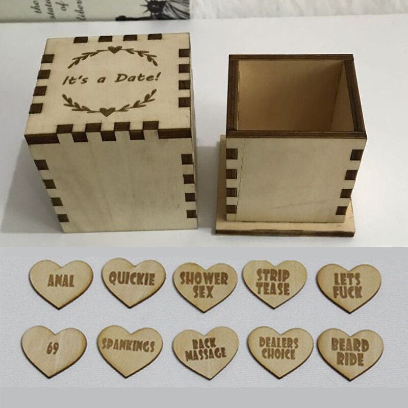 1 Set Couples Games Date Night Ideas Cards Date Night Cards Box For Couples Activities The Bang Boxheart Shaped Decoration2