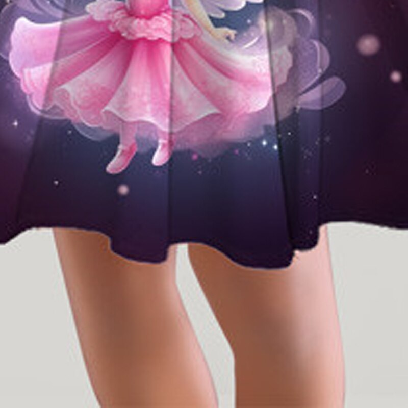 Girls' 3D Fairy Dress Long Sleeve 3D Print Spring Fall Vacation Sports & Outdoor Daily Cute Casual Beautiful Kids 3-12 Years Casual Dress A Line Dress Above Knee Regular Fit4