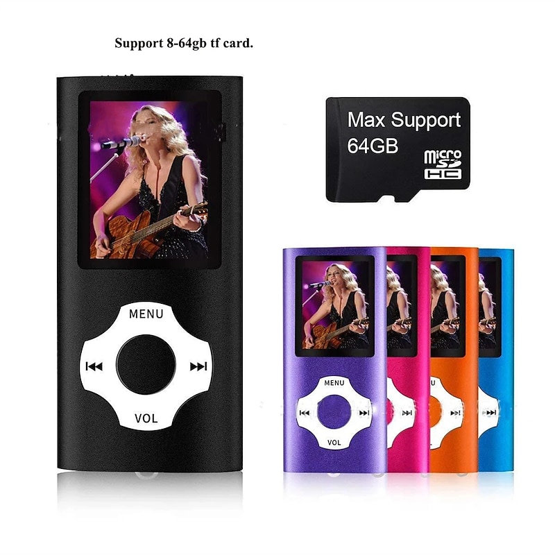 New Bluetooth card mp3 Walkman Portable mini mp4 music player ebook recorder mp3