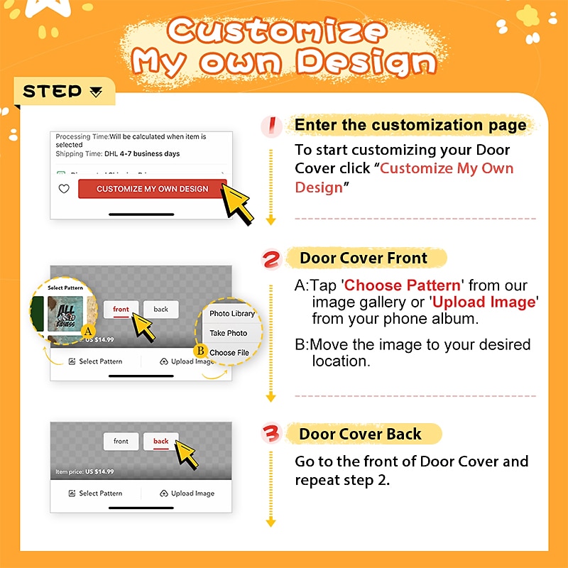 Customized Door Covers Best Graduation Gift Design Your Own Door Tapestry Personalized Custom Made Door Curtain Removable for Front Door Indoor Outdoor2