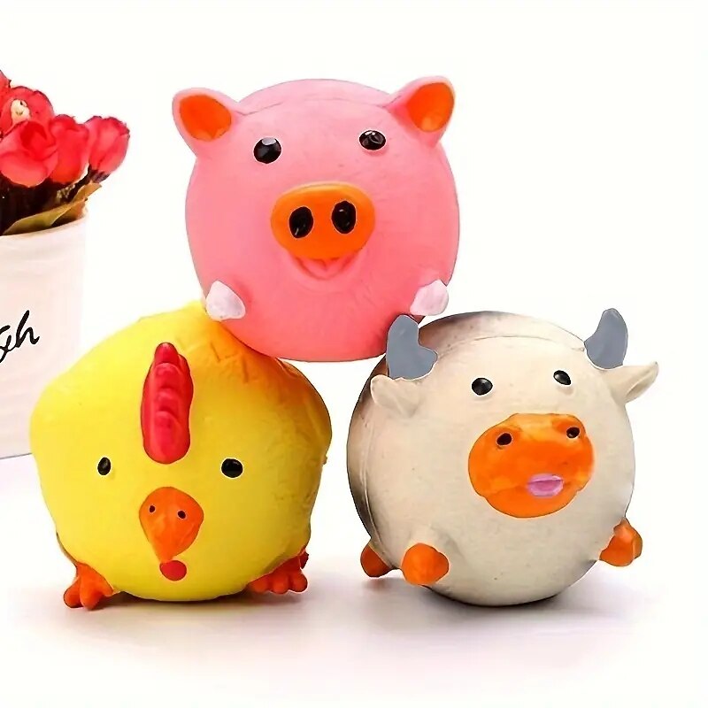 Pet Dog Sound Toy Dog Latex Sound Toy Tooth GrindingBite Resistance And Relief Training Pet Supplies3