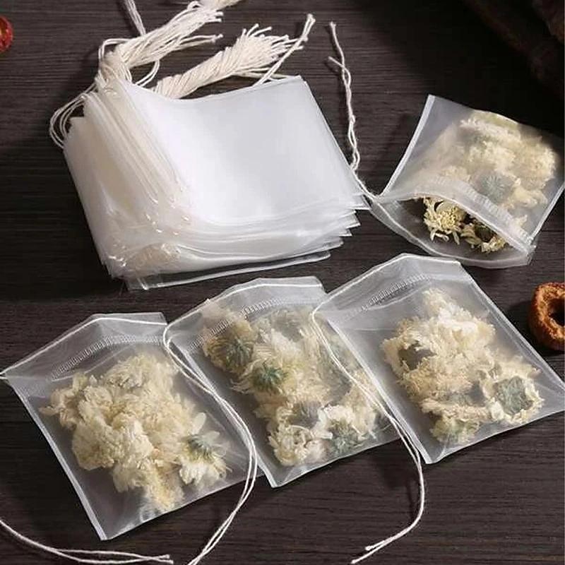 100pcs Disposable Tea Bags Non-Woven, Transparent, And Perfect For Spices! for Hotels,Restaurant, Bulk Kitchenware&Tableware 2025 - $8.99