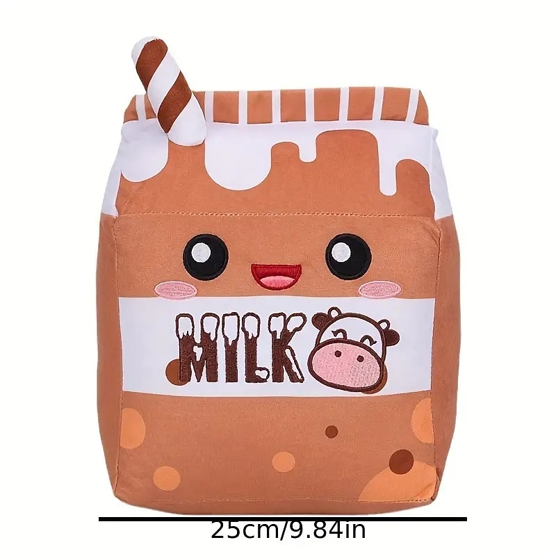 1pc Milk Design Pet Grinding Teeth Plush Toy Chewing Toy For Dog Interactive Supply