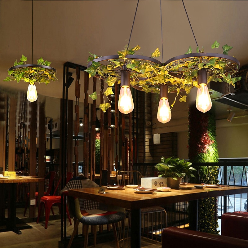 Chandelier 30/60cm Adjustable Chandelier Modern Ceil Green Plant Flower Diamond Chandelier Window Coffee Restaurant Vintage Chandelier Interior Decoration Simulation2