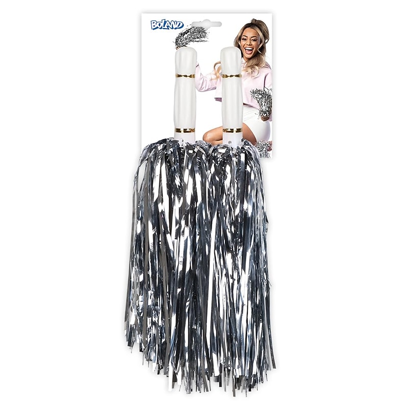 Pack of Pompoms Accessories for Costumes Cheerleaders Fans Theme Party Fancy Dress and Stag Party3