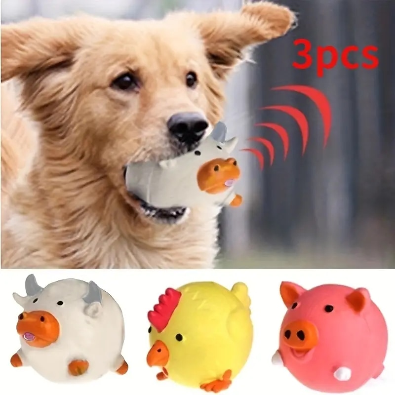 Pet Dog Sound Toy Dog Latex Sound Toy Tooth GrindingBite Resistance And Relief Training Pet Supplies