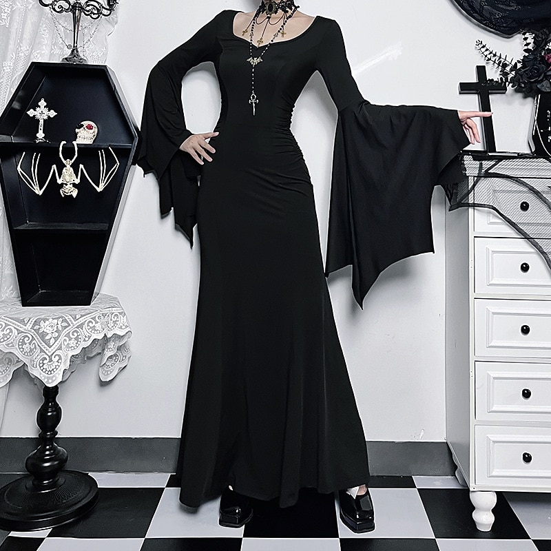 Retro Vintage Punk & Gothic Steampunk Dress Prom Dress Normal Goth Girl Fancy Dress Women's Fantasy Masquerade Party Adults' Dress4
