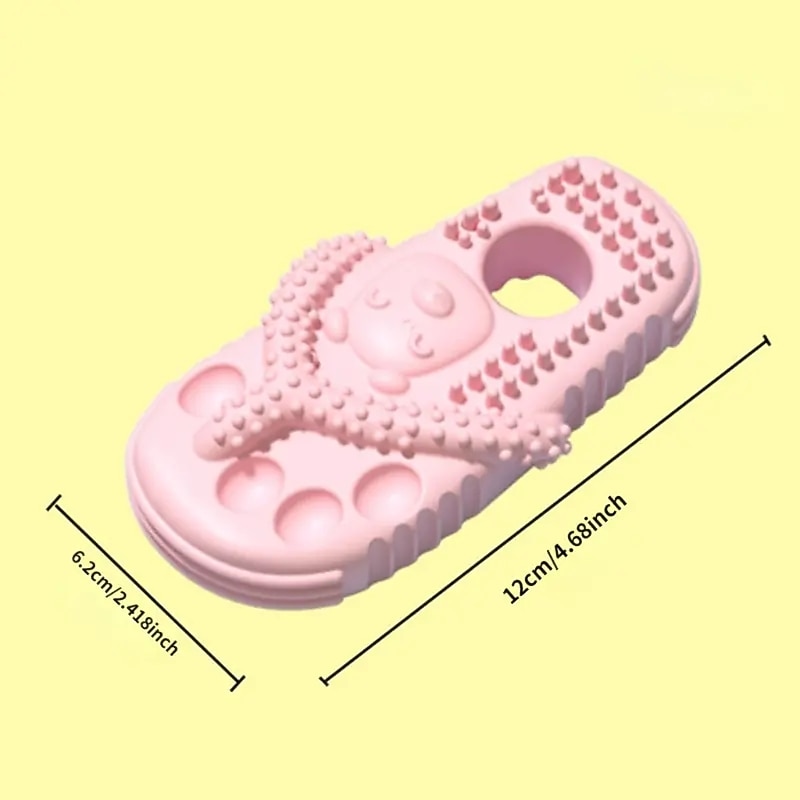 Durable Dog Squeaky Toy - Relieves Stress and Promotes Exercise with Slipper Shape Design3