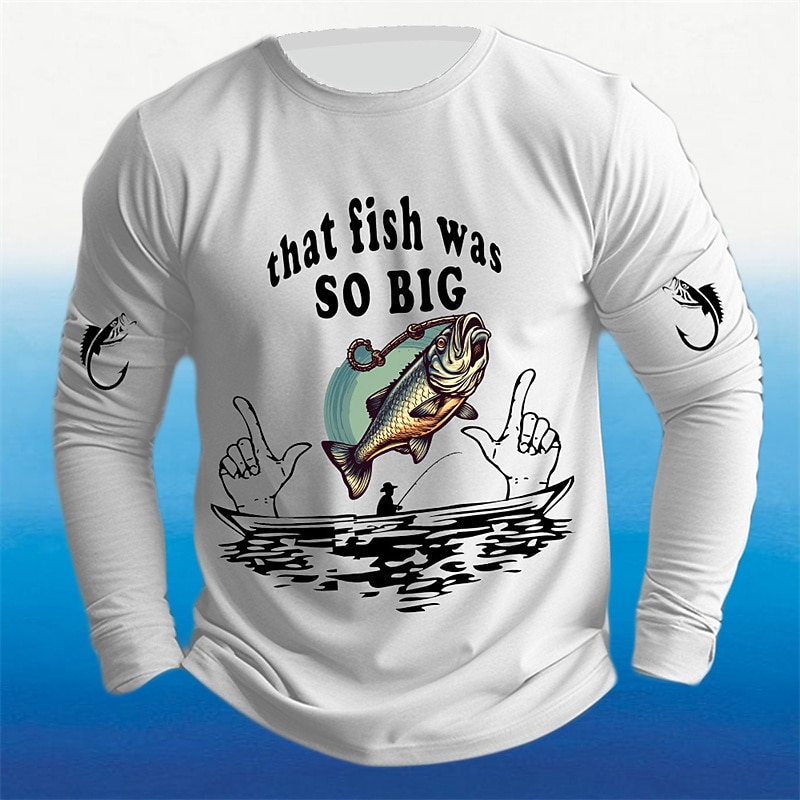 Men's Long Sleeve Fishing T-Shirt - 