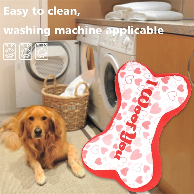 Dog Chew Toys for Small Dog Dog Toy with Crinkle Paper and Sounding Whistle for Boys and Girls Puppy Dogs Love Dog Gift Chew Toy with Love Logo4