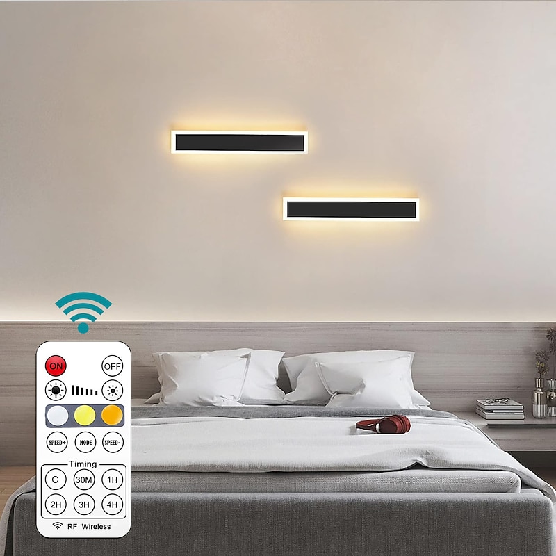 LED Acrylic Wall Lamp RF Remote Control Dimmable Timing LED Indoor Wall Lamp Suitable for Balcony  Bedrooms Living Rooms Study Rooms Corridors Bathrooms and Office Spaces2