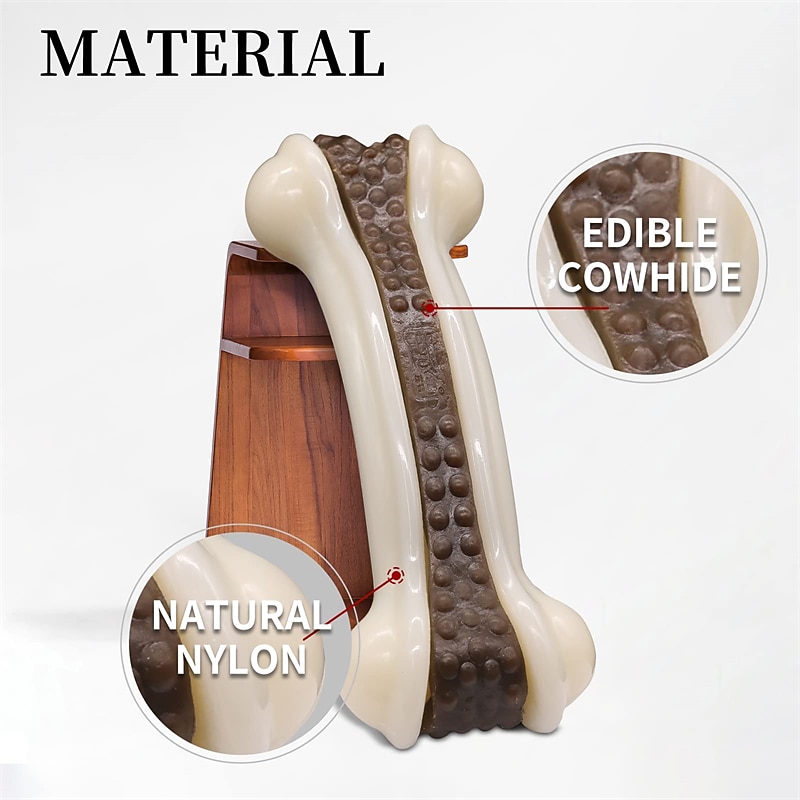 Dog Chew Toys for Aggressive Chewers Large and Small Dog Chew Toys Tough Dog Chew Toys Beef Flavor Indestructible Dog Chew Toys for Large Medium Small Puppies2