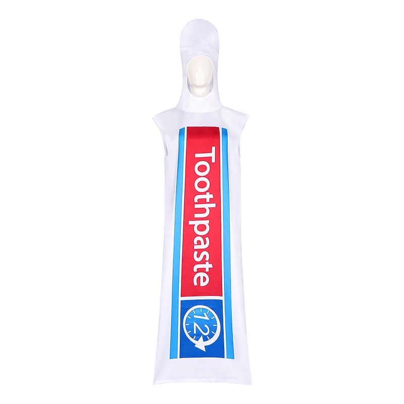 Toothpaste Toothbrush Halloween Cosplay Costume Funny Costumes Halloween Group Family Costumes Carnival Costume Cosplay Funny Costume Adults' Men's Women's Unisex Carnival Masquerade Mardi Gras Party4