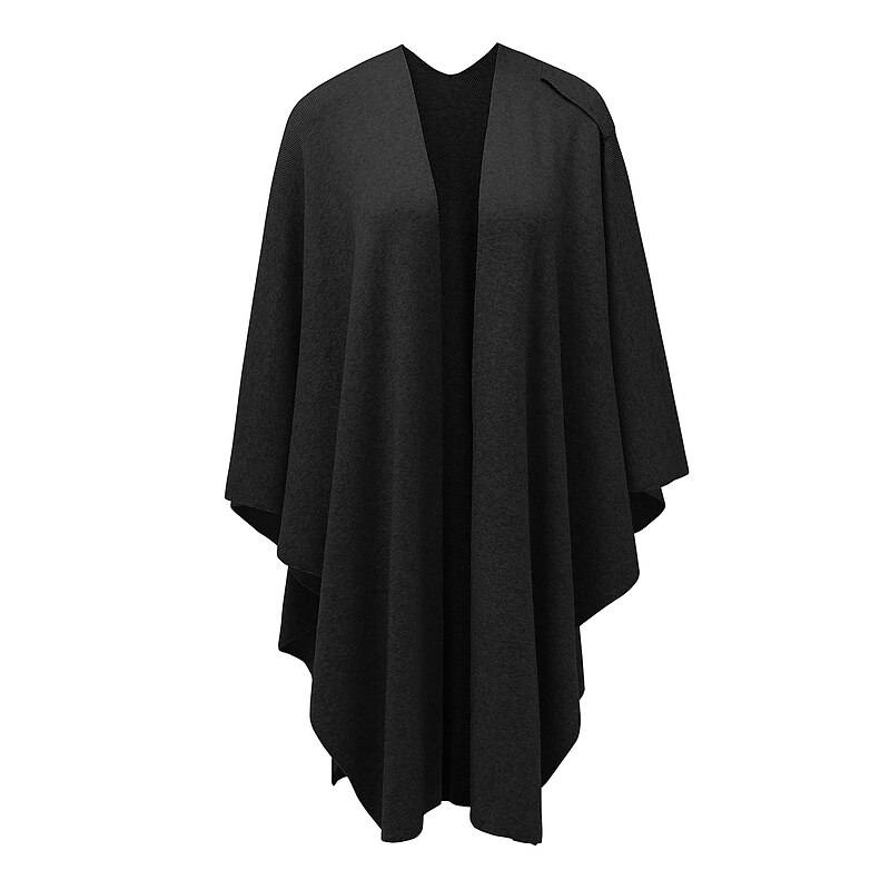 Retro Vintage Medieval Cape Shawls Cross Front Poncho Cosplay Viking Ranger Archery Solid Color Fancy Dress Women's Celtic Viking Fantasy Casual Daily Adults' Shawl Spring Fall Winter2