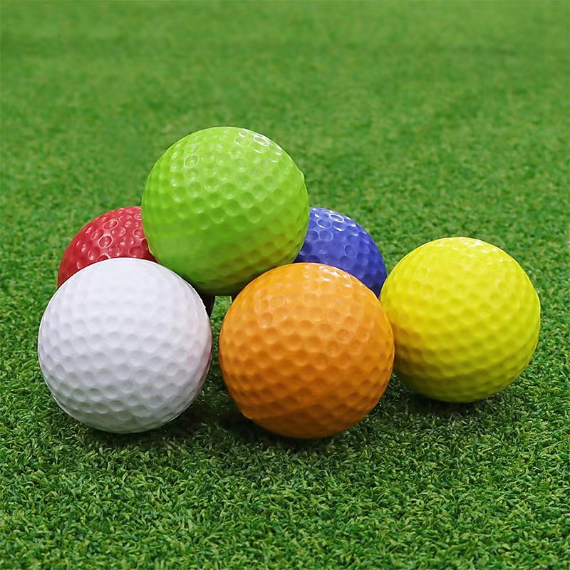 10 Pcs Pu Soft Ball Golf Practice Ball Indoor Specialized Practice Sponge Ball Foam Ball Beginner Training Ball Multi-color4
