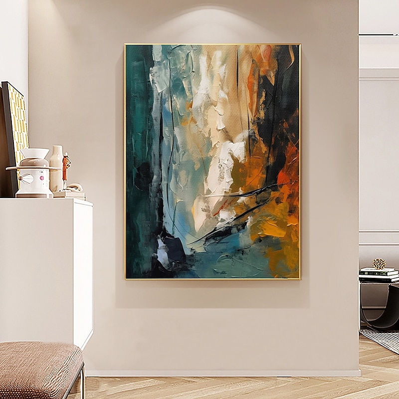 Hand Painted Abstract Painting on Canvas Wall Art  Large Abstract Custom  Modern Acrylic Painting Abstract Wall Art painting for Living Room bedroom Wall Home Decor ready to hang or canvas2