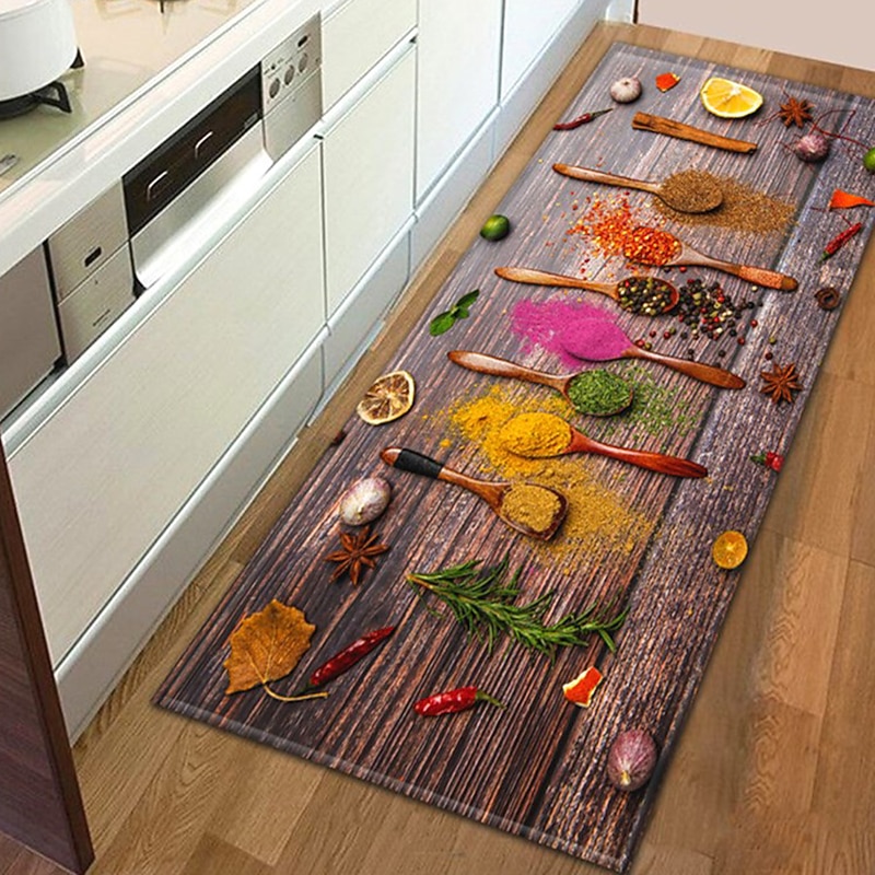Spices Area Rug Kitchen Mat Non-Slip Oil Proof Floor Mat Livingroom Rug Indoor Outdoor Mat Bedroom Decor Bathroom Mat Entrance Rug Door Mat4