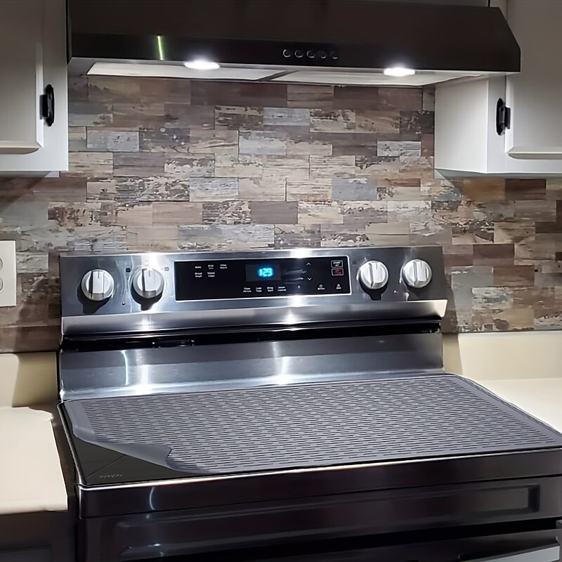 Silicone Stove Mat, Sink Mat Electric Stove Top Cover, Placemat, Electronic Stove Heat Insulation Mat, Drying Mat, Kitchen Items3