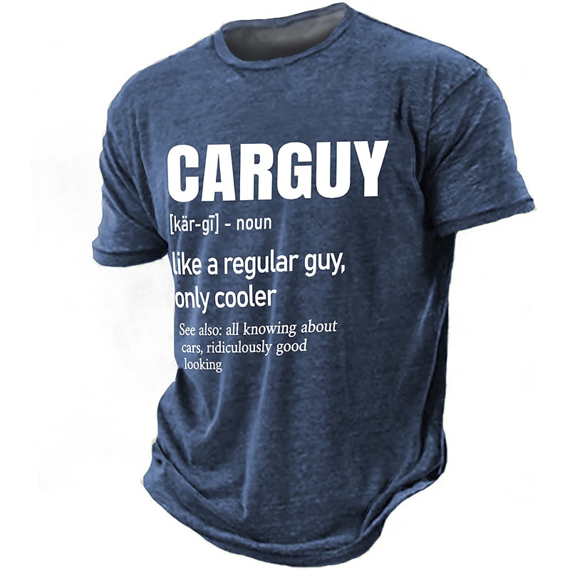 Men's Graphic Letters T Shirt Short Sleeve T shirt 3D Print Crew Neck Shirt Daily Designer Retro Vintage Sports Outdoor Holiday Going out Navy Blue Purple Green Spring & Summer Clothing Apparel S M L3