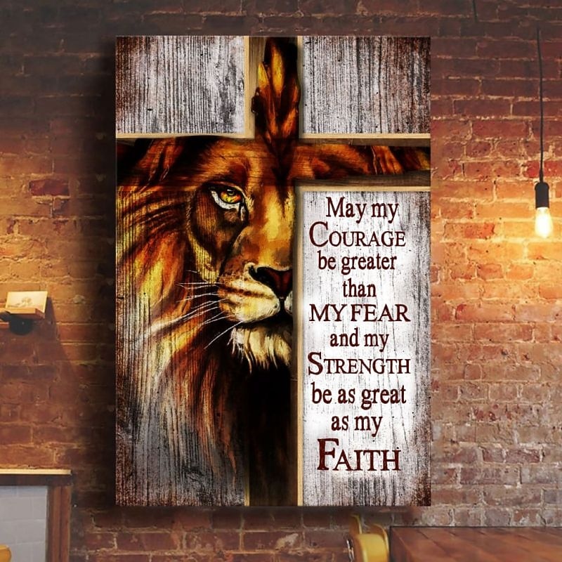 Christian Wall Art Canvas Lion of Judah Prints and Posters Pictures Decorative Fabric Painting For Living Room Pictures No Frame
