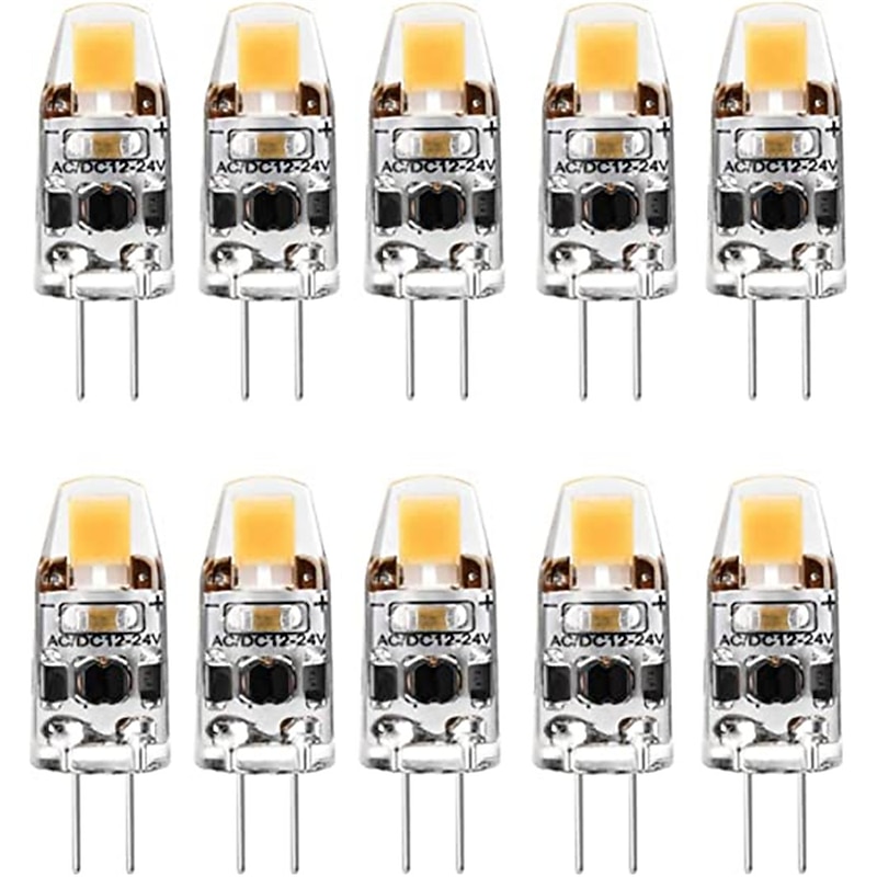 10pcs Dimmable G4 LED Lamp Crystal Sapphire Lamp 2W 3W AC/DC12-24V LED COB Chandelier LED Light Source Silicone Bulb Home Lighting2