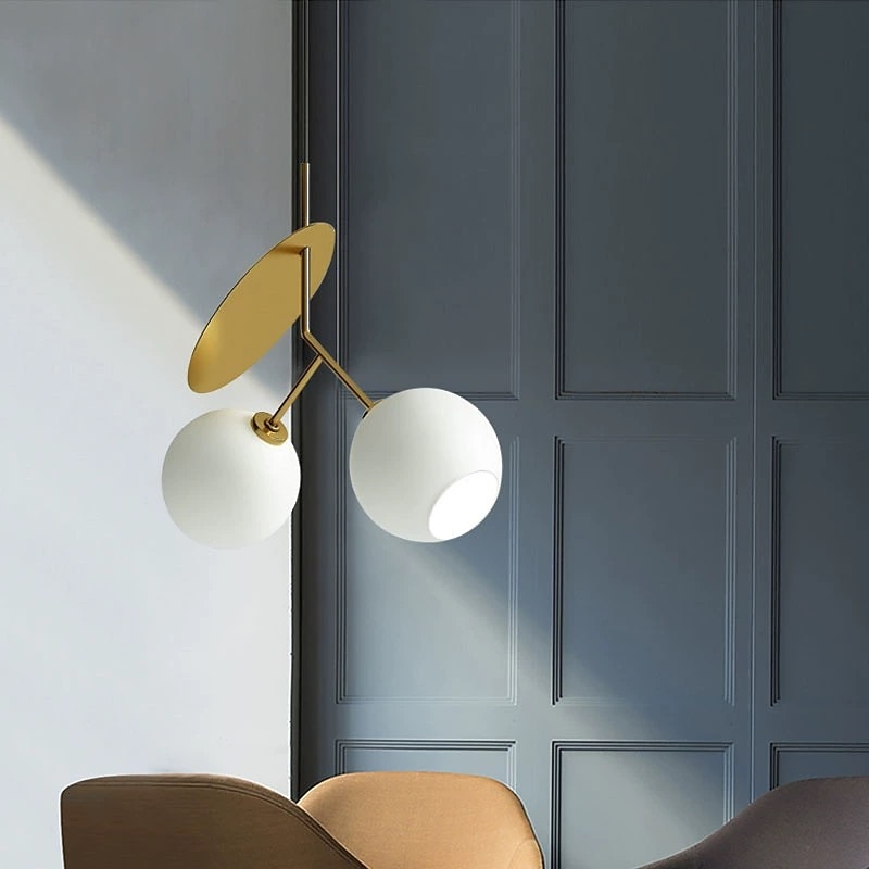 Pendant Lamp Postmodern Double-headed Creative Cherry Design Chandelier, Personalized Glass + Metal Pendant Lights for Children's Room, Bedroom, Living Room, Dining Room, Hotel Club Restaurant2