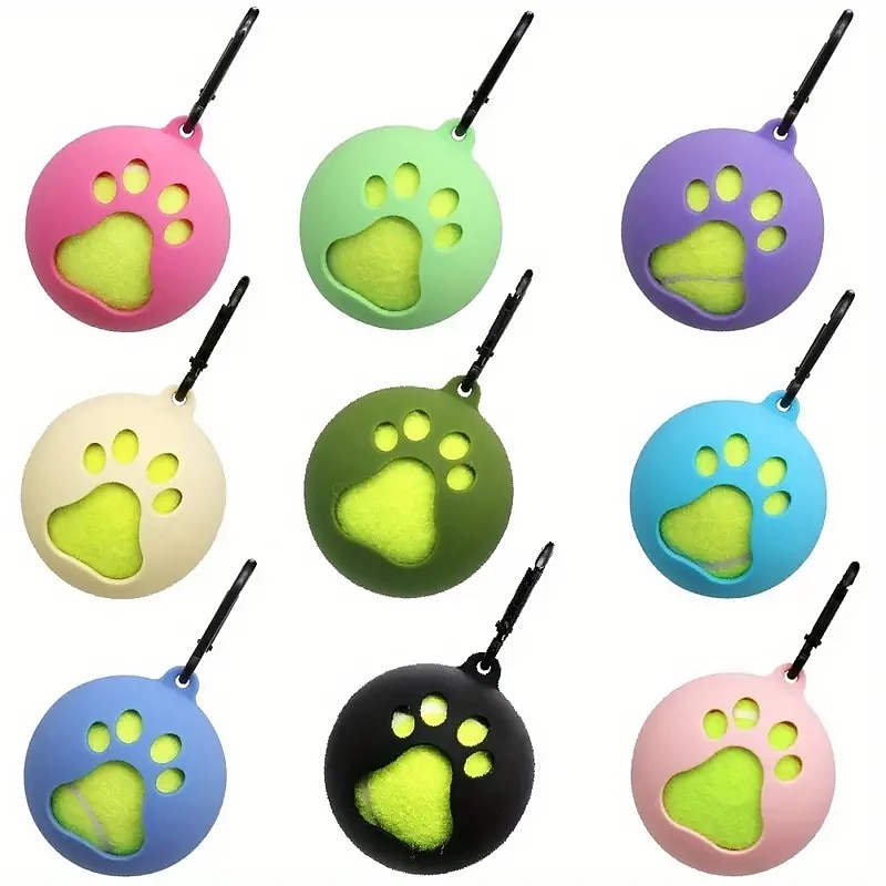 Hands-free Pet Toy Tennis Ball Holder Pet Tennis Rack Toy Ball Sheath Supplies2
