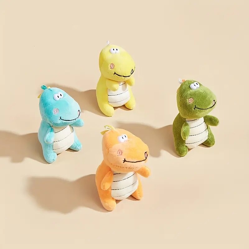 1pc Durable Dinosaur Plush Toy for Dogs - Helps with TeethGrinding and Interactive Play4