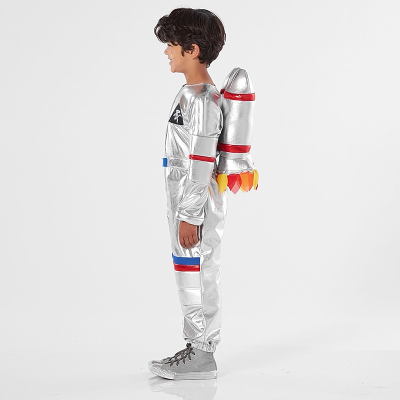 Astronaut Onesies with Bag 2 PCS Kid's Boys Girls' Cosplay  Costume Carnival Performance Masquerade Easy Halloween Costumes World Book Day4